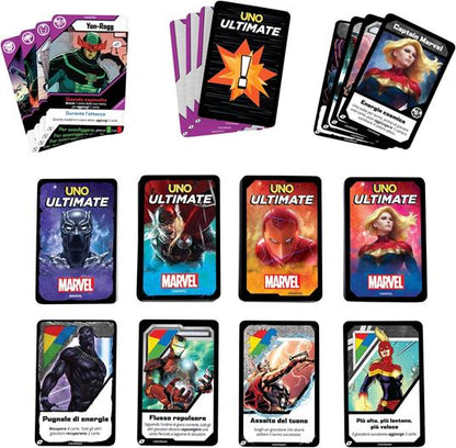 UNO MARVEL Gioco carte Mattel HWX08 Uno Ultimate