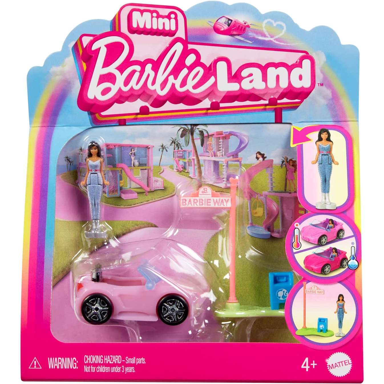 Barbie Mini BarbieLand Set mini Auto decappottabil