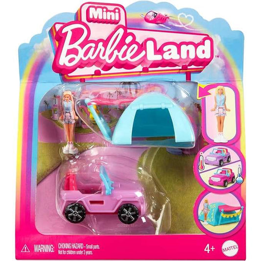 Barbie Mini BarbieLand - Set mini Auto Jeep fuoristrada