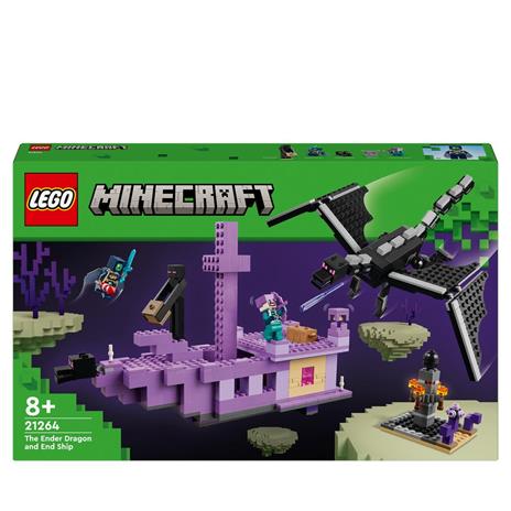 Lego Minecraft 21264 L’enderdrago E La Nave Dell’end,