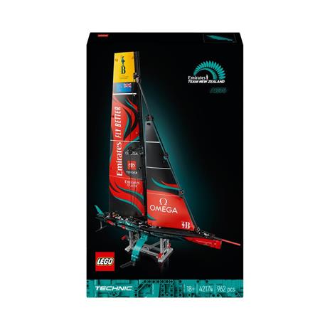 Lego Technic 42174 Emirates Team New Zealand Ac75, Modellino Di Barca A Vela