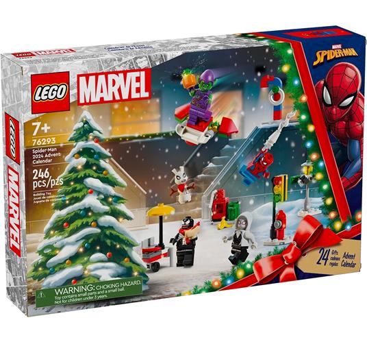 76293 Lego Super Heroes Marvel Calendario dell’avvento 2024 Spider-Man