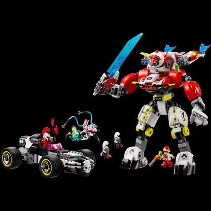 Lego 71497 Mech tigre di Cooper e Bolide di Zero DREAMZzz