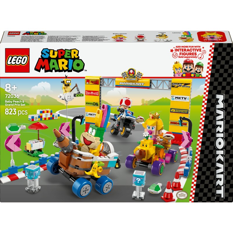 Lego 72036 Mario Kart™: Pack Baby Peach e Gran Premio Super Mario