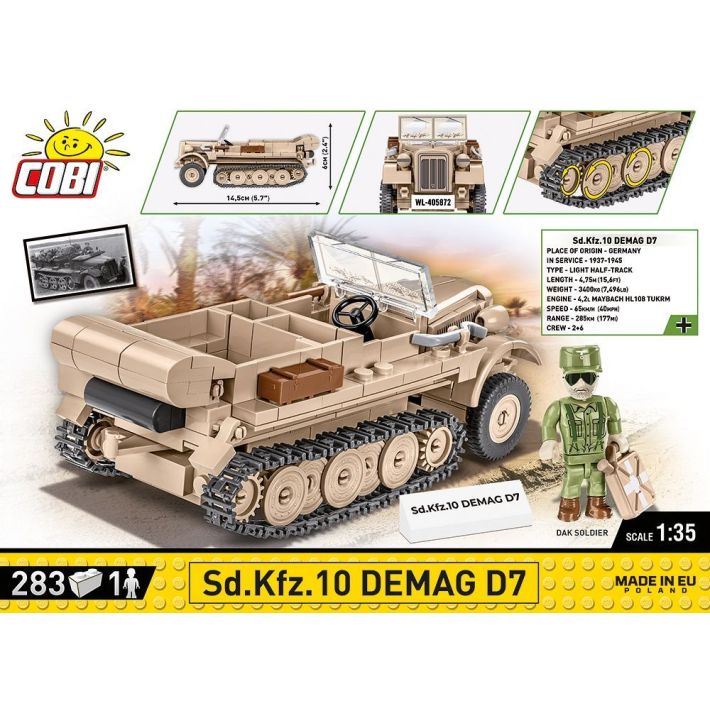 Cobi 2273 Sd.Kfz. 10 Demag D7