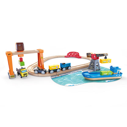 Hape Set Porto Con Treno