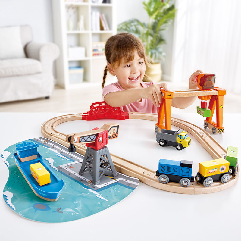 Hape Set Porto Con Treno