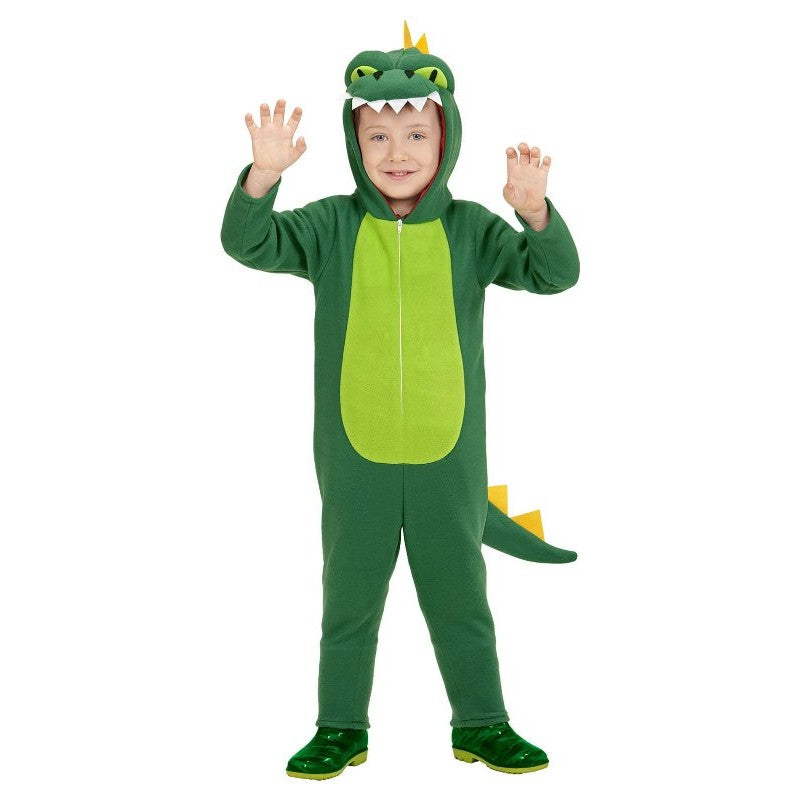 Costume Drago (Costume Con Cappuccio E Maschera) (104 Cm / 2-3 Years)