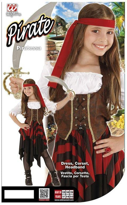 Costume Piratessa  (128 Cm / 5-7 Years)