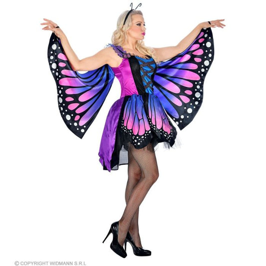 Costume Farfalla (Vestito Con Tutu, Ali, Antenne) (S)