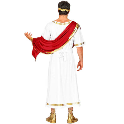 Costume IMPERATORE ROMANO (Tunica Con Drappo, Cintura, Corona D'alloro) (M)