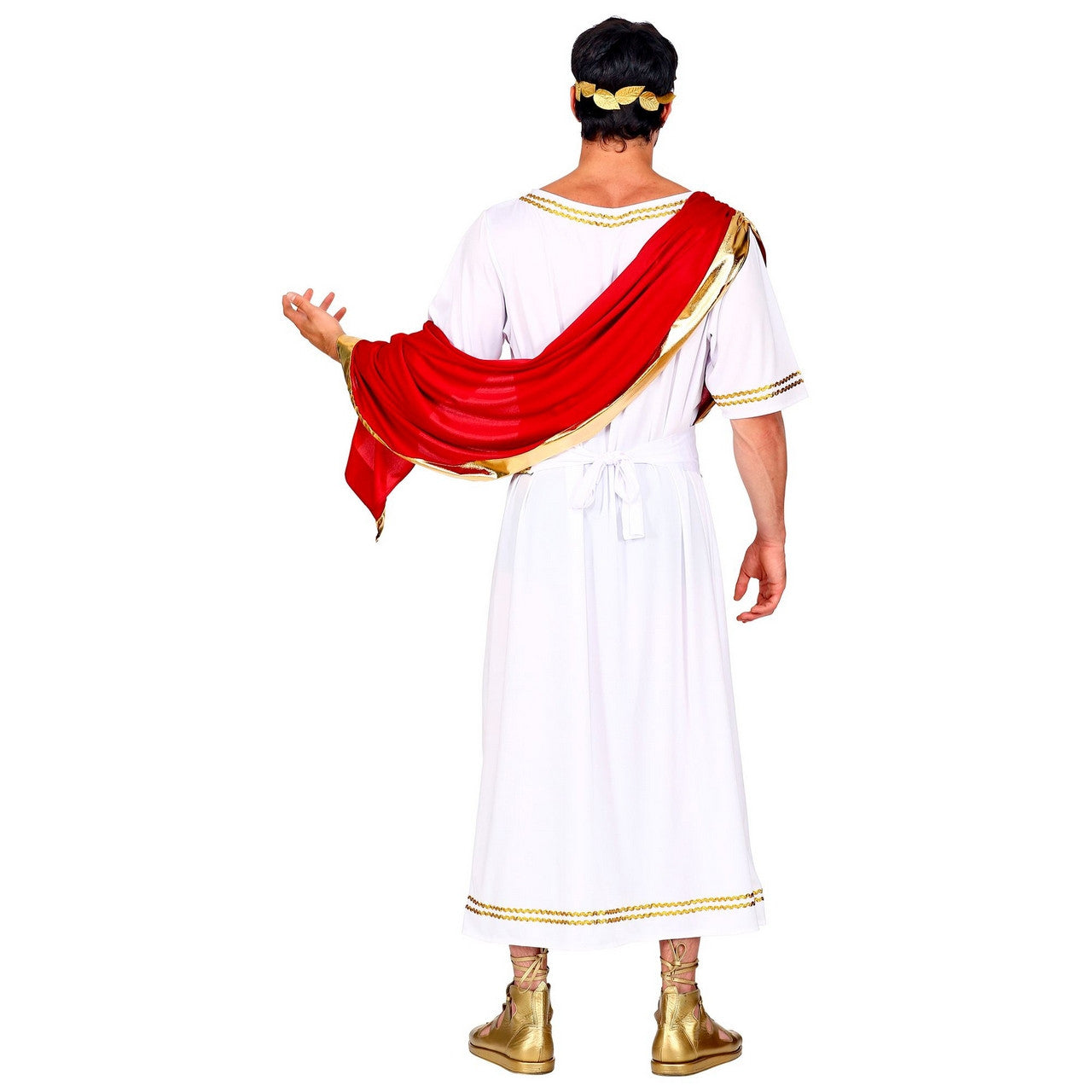 Costume IMPERATORE ROMANO (Tunica Con Drappo, Cintura, Corona D'alloro) (L)