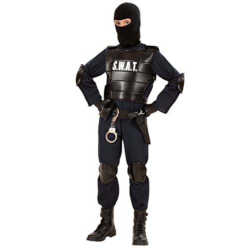 Costume Di Carnevale Agente S.w.a.t.   8-10 Anni