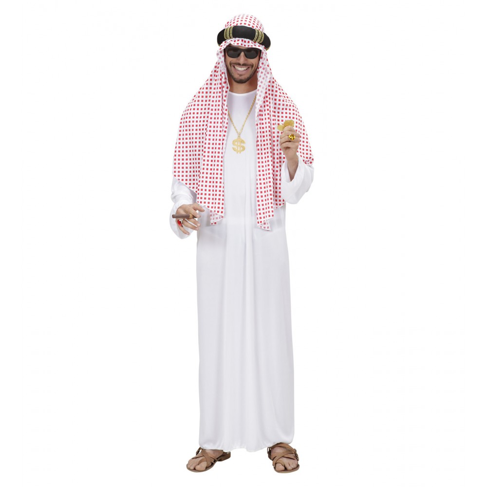 Costume Sceicco Arabo (Tunica, Copricapo) (M/L)