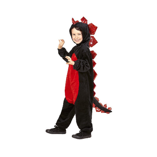 Costume Drago Nero In Peluche (98 Cm / 1-2 Years)