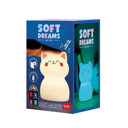 Legami  Rechargeable Night Light - SofT DREAMS KITTY