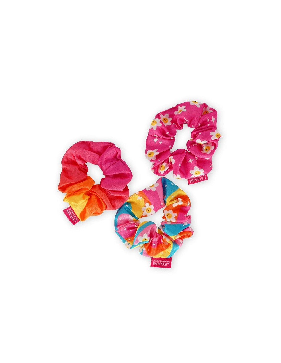 LEGAMI  Set Of 3 Hair Scrunchies - Hai