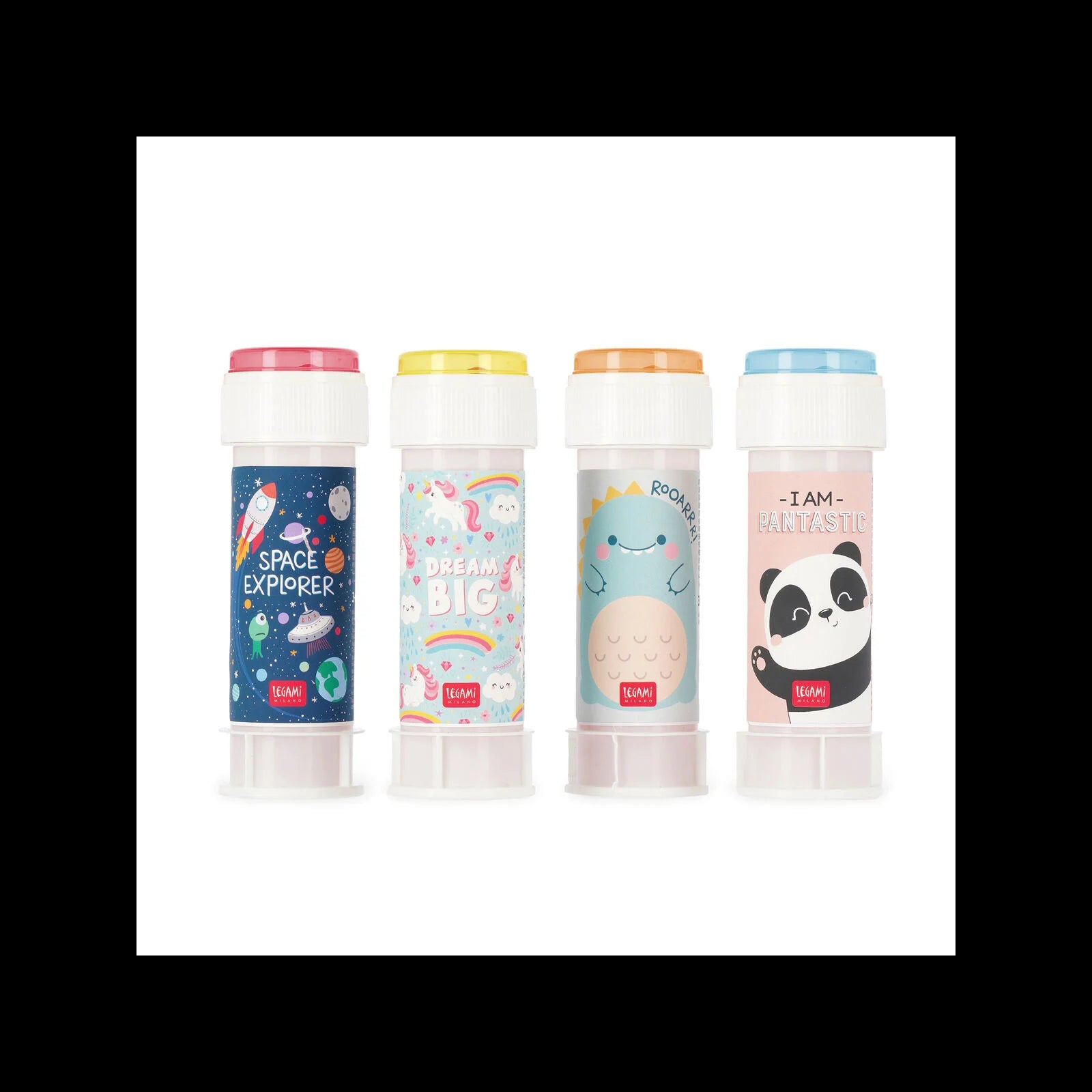 Legami  Soap Bubbles - Bubble Bubble -PANDA, DINO, UNICORN, SPACE