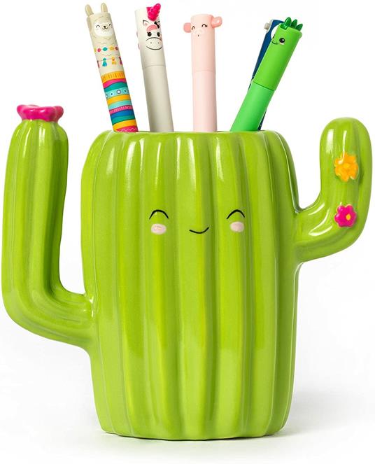 Legami  Ceramic Pen Holder - Desk Friends cactus