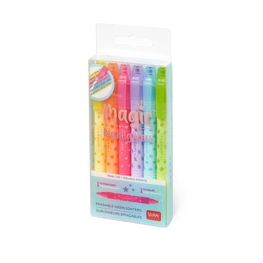 Legami  Set Of 6 Erasable Highlighters