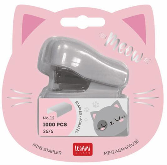 Legami  Mini Stapler - Meow - Kitty