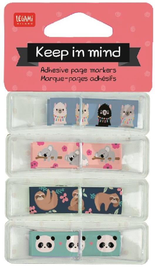 Legami  Adhesive Pagemarkers - Keep In mind-animals