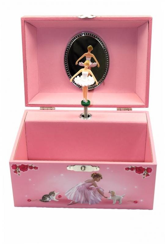 CARILLON BALLERINA CON GATTO 