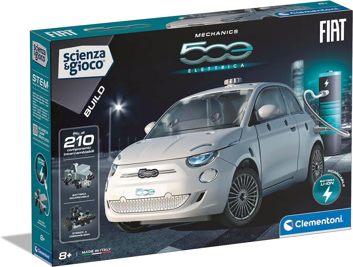 Fiat 500e costruzioni CLEMENTONI 