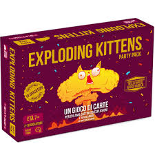 Exploding Kittens Party Pack (new version) - Base. Gioco da tavolo 7+