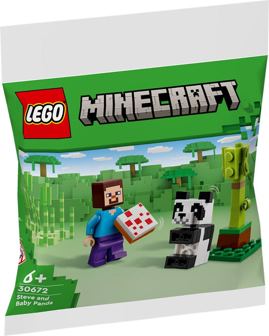 Lego 30672 Steve E Baby Panda Giocattolo LEGO 