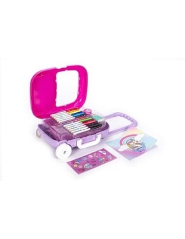 Mini Trolley Stationery Set Un evidenziatori SEVEN 