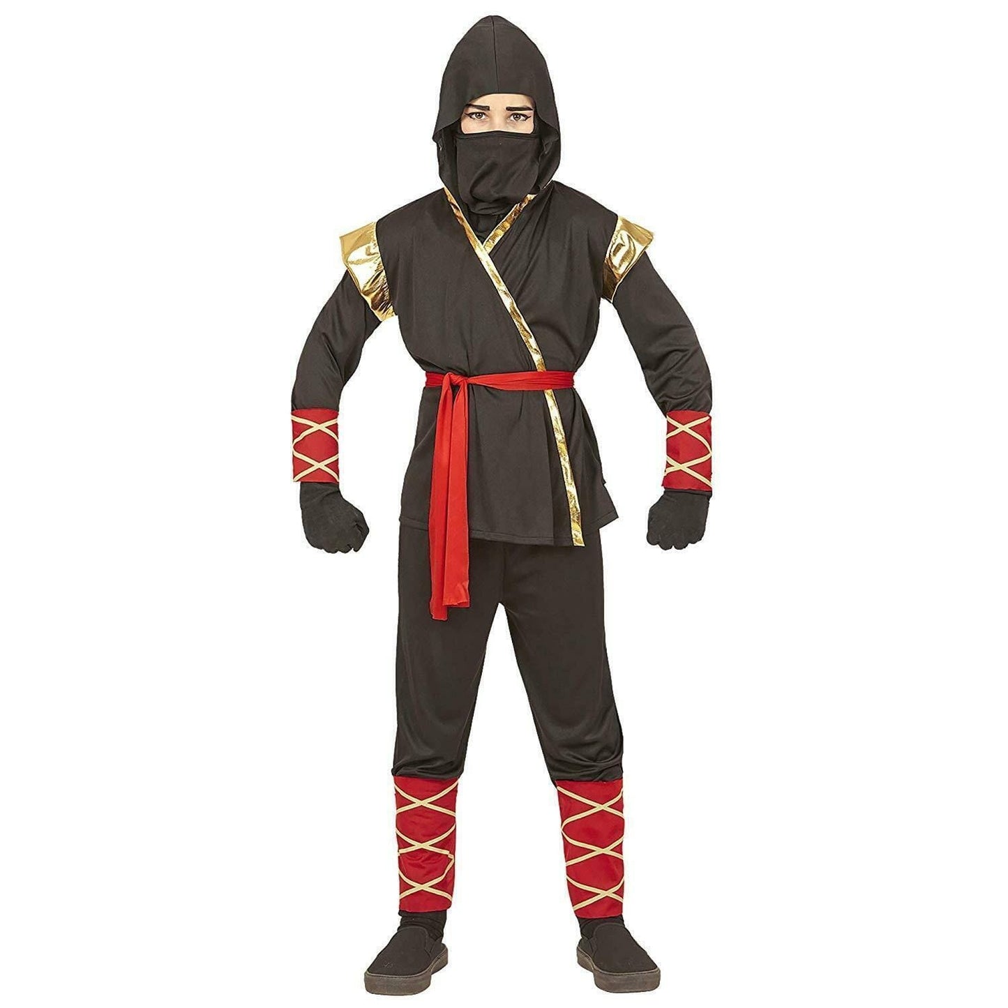 NINJA (casacca con cappuccio, pantaloni, cintura, mascherina, bracciali, gambali) toysvaldichiana.it 