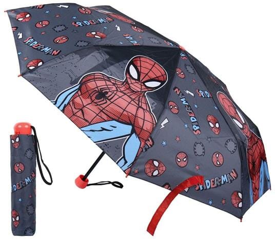 Ombrello Pieghevole Spiderman Grigio (Ø 92 cm) CERDA 