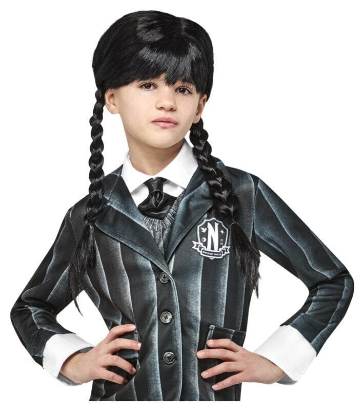 Mercoledì Il costume della Famiglia Addams per bambina