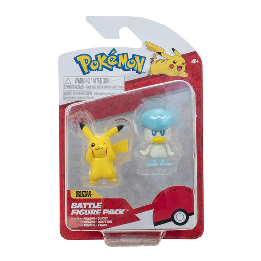 POKEMON Quaxley & Pikachu 2 personaggi REI TOYS 