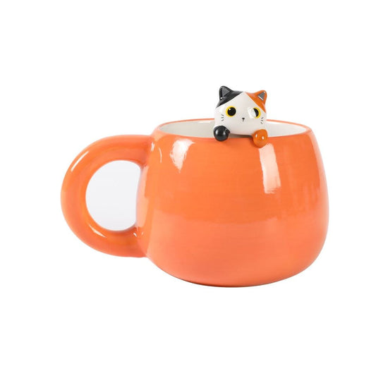 Tazza In Ceramica Gatto Orange Itotal I Total toysvaldichiana.it 