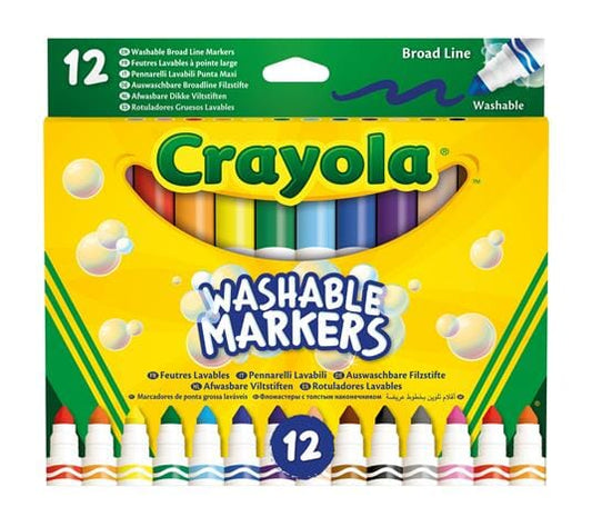 12 PENNARELLI PUNTA MAXI Lavabili crayola toysvaldichiana.it 