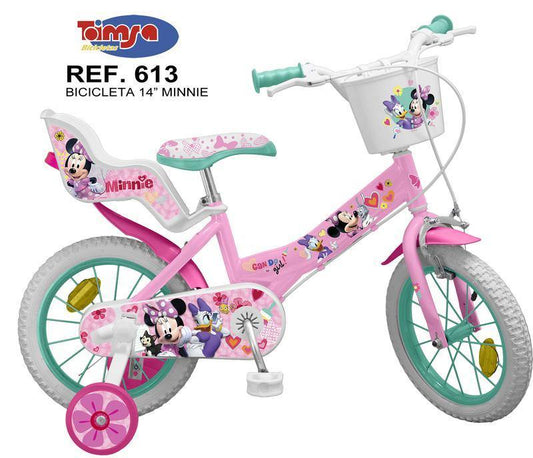 Bicicletta 14" Minnie TOIMSA - toysvaldichiana.it