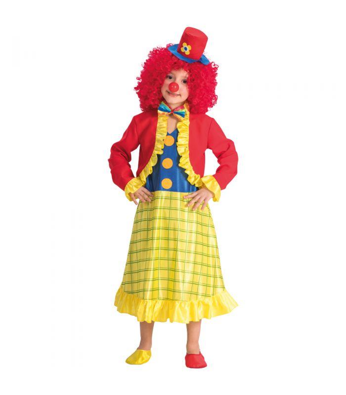 Partycolare- Costume Carnevale Bambina Clown 7/9 anni
