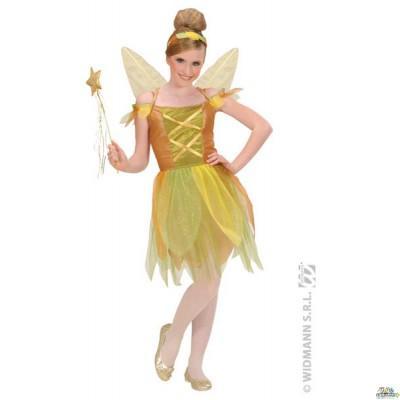 Costume di Carnevale Fatina Dei Boschi Dorata   5-7 Anni - toysvaldichiana.it