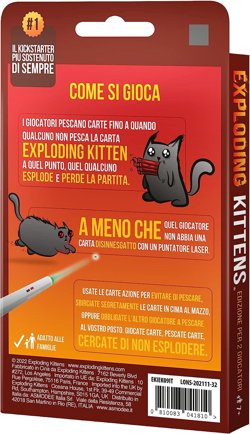 Exploding Kittens Edizione Per 2 Giocatori ASMODEE 