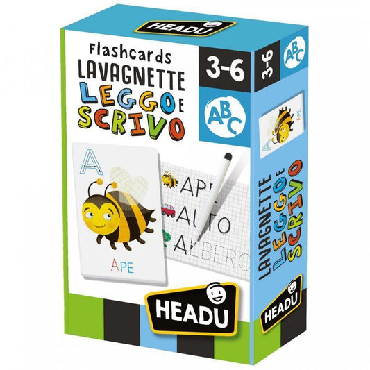 Flashcards Lavagnette Leggo e Scrivo IT23769 Headu - toysvaldichiana.it