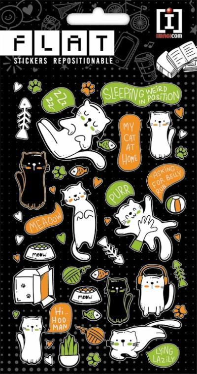 Flat - Cats In Flat stickers toysvaldichiana.it 