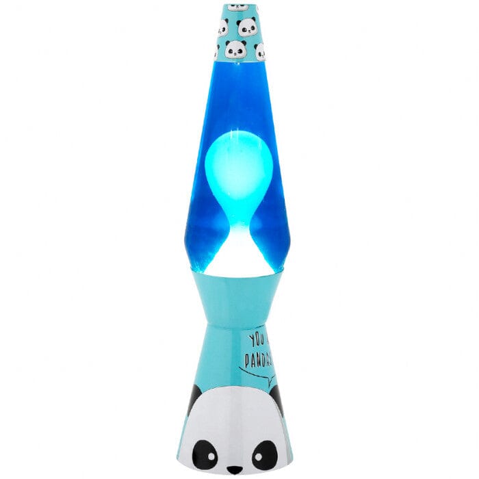 LAMPADA LAVA FLOW CM.40 Ø 9 BASE PANDA LIQUIDO AZZURRO/BLU I-TOTAL toysvaldichiana.it 