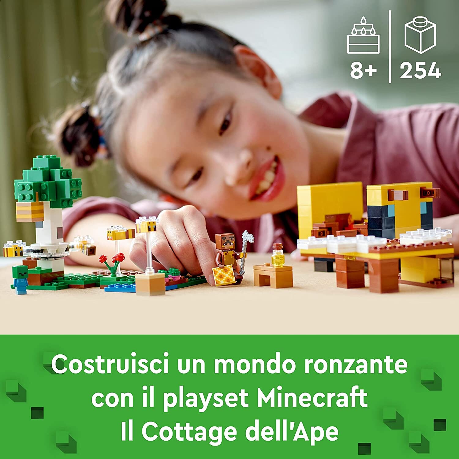 LEGO 21241 Minecraft Il Cottage dell’Ape LEGO 