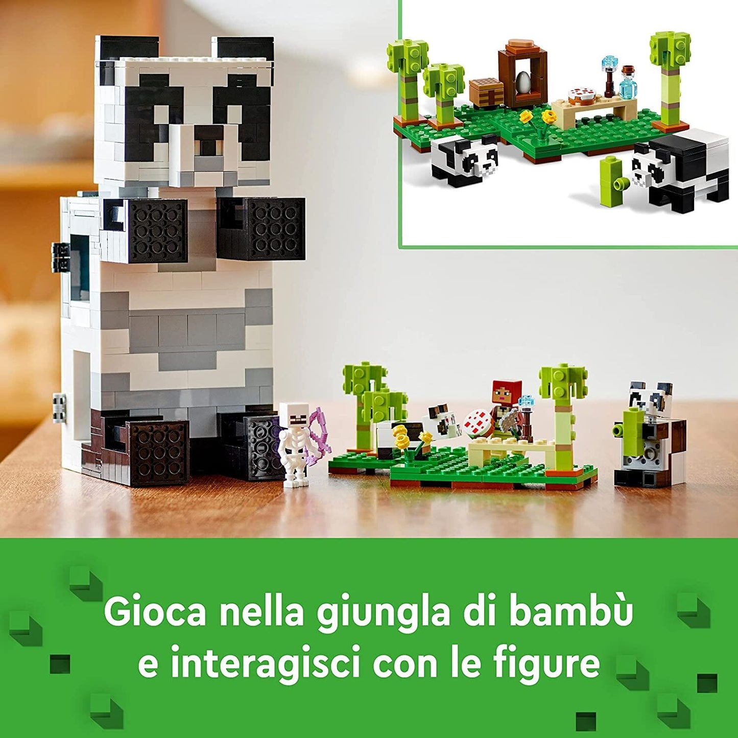 LEGO 21245 Minecraft Il Rifugio del Panda LEGO 