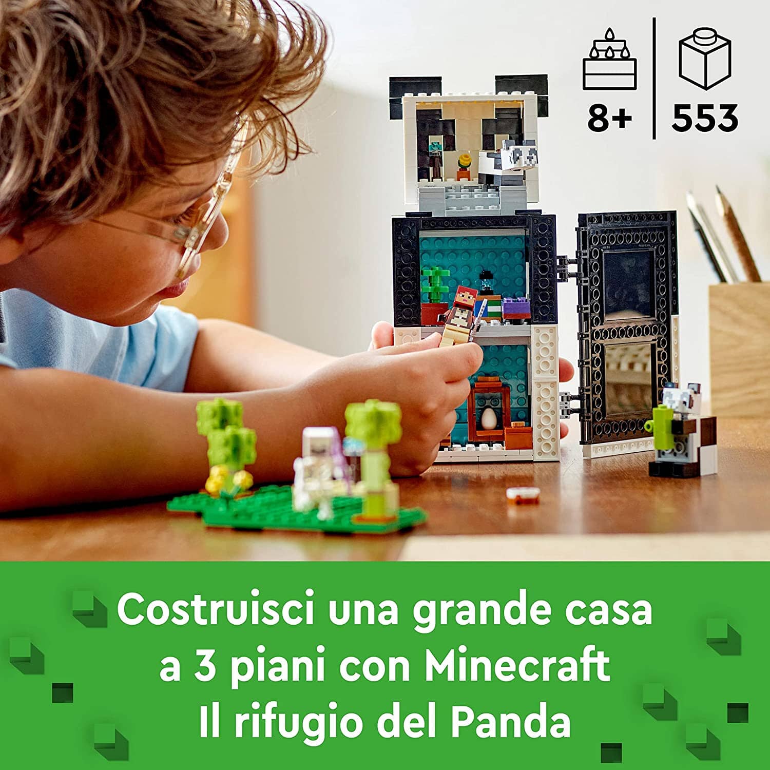 LEGO 21245 Minecraft Il Rifugio del Panda LEGO 