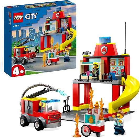 LEGO 60375 City Fire Caserma dei Pompieri e Autopompa LEGO 