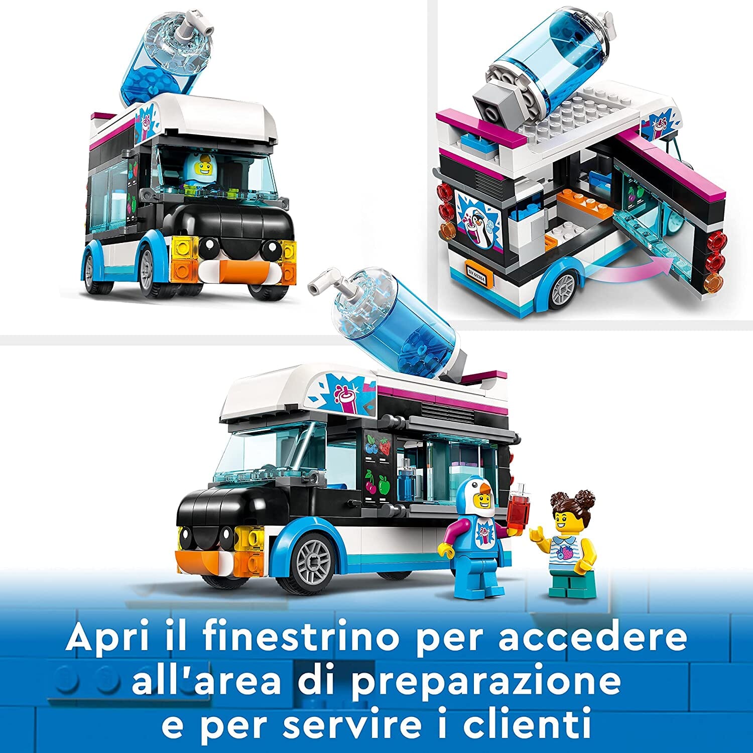 LEGO 60384 City Il Furgoncino delle Granite del Pinguino LEGO 