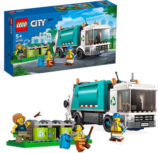 LEGO 60386 City Camion per il Riciclaggio dei Rifiuti LEGO 